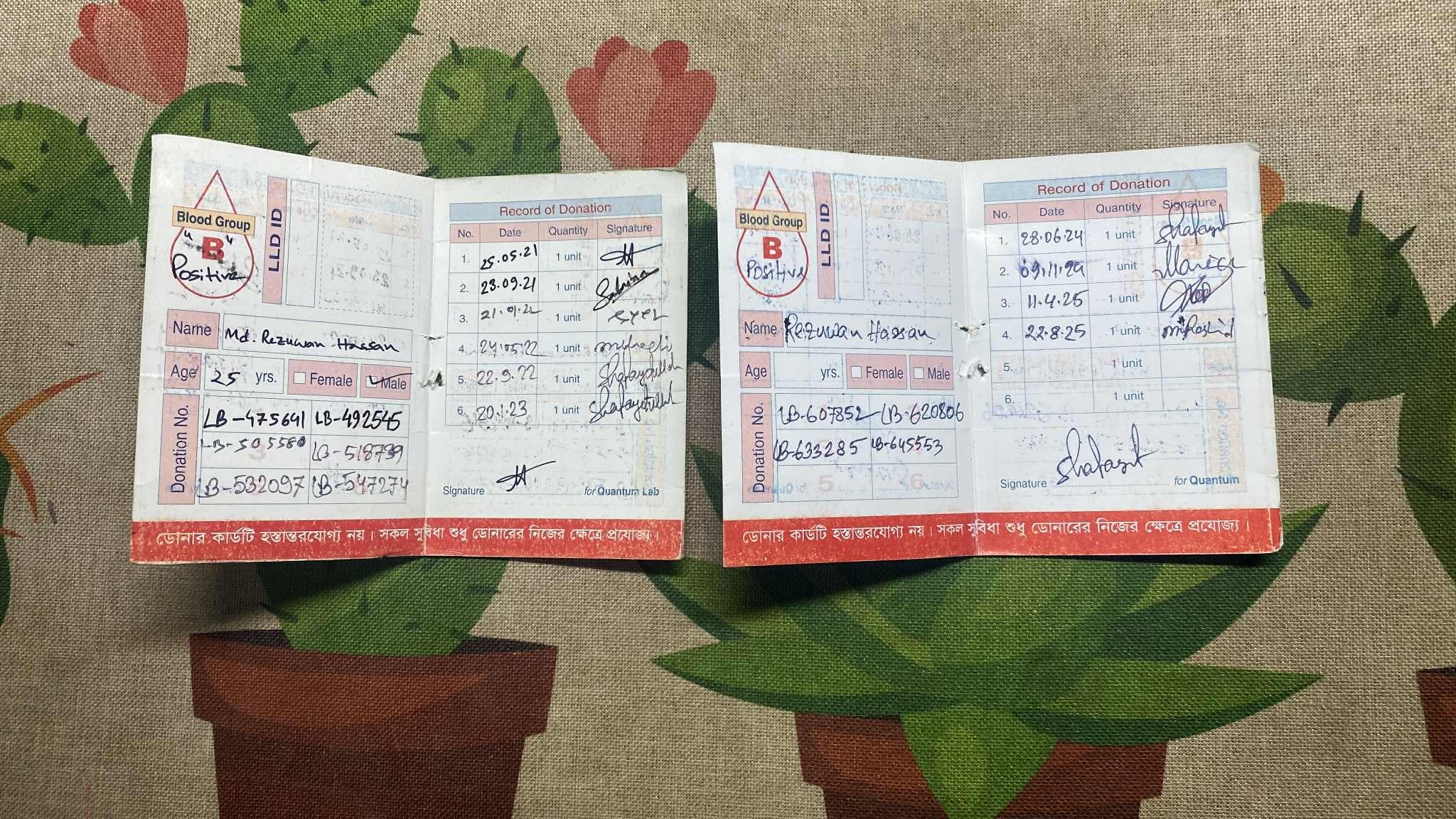 Blood donation at Quantum Foundation