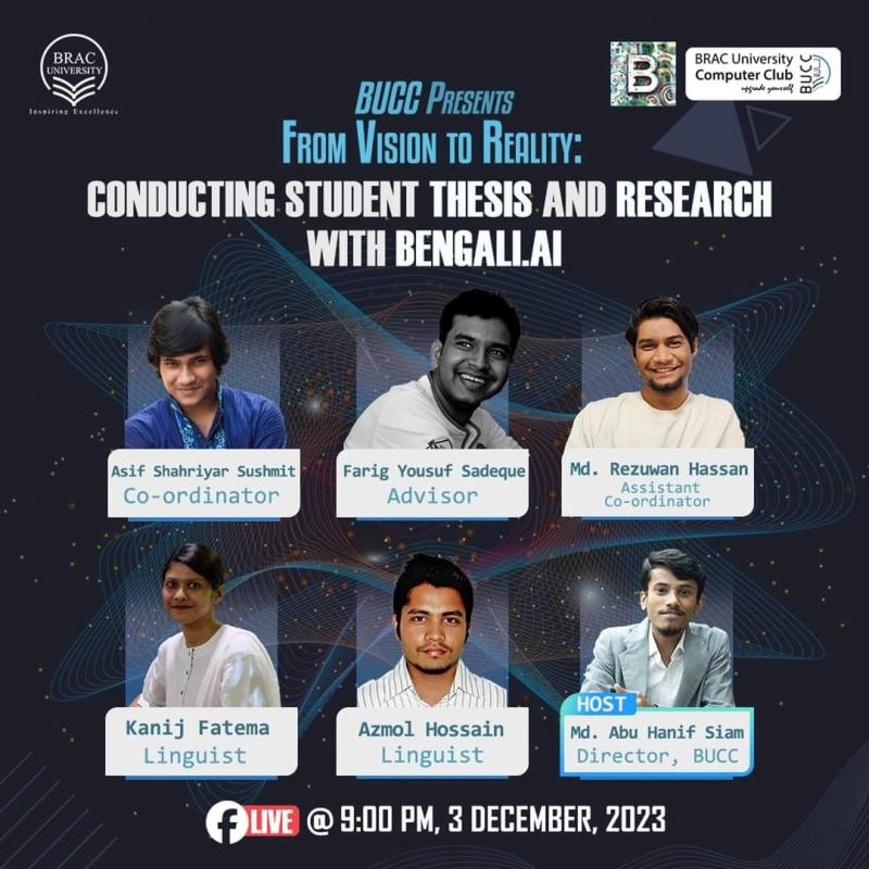 AI Research & Academic Development webinar (BUCC)
